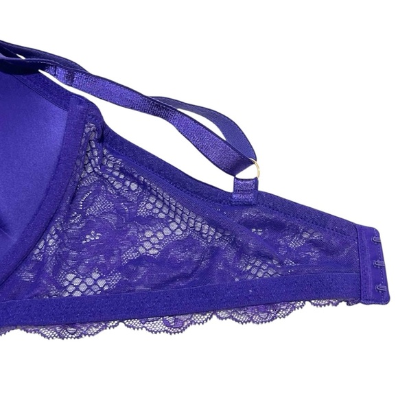 VICTORIA'S SECRET Bombshell Adds 2-cup sizes Strappy detail Fishnet Floral 38DD - Picture 8 of 11